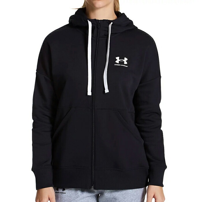 レディース ウィメンズ 裏起毛 パーカー UA ライバルフリース 大きいサイズ ブラック グレー 1356400