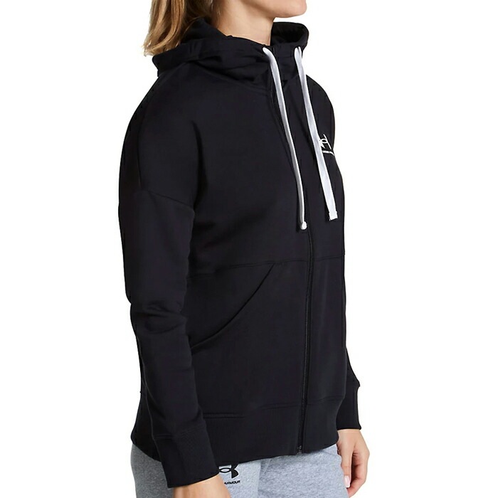 レディース ウィメンズ 裏起毛 パーカー UA ライバルフリース 大きいサイズ ブラック グレー 1356400