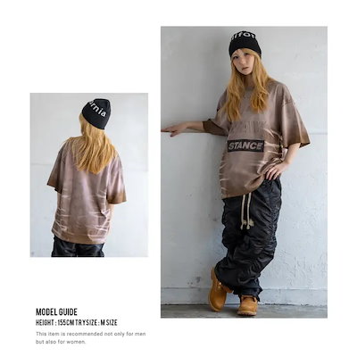 Tシャツ メンズ SIDEWAY STANCE サイドウェイスタンス エンボス ロゴプリント アメカジ カジュアル スケーター ストリート 古着MIX 韓国