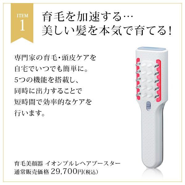 育毛美顔器イオンプルレ ヘアーブースター頭皮マッサージブラシ