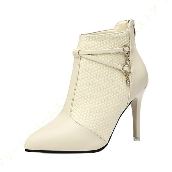 Qoo10] ショートブーツ ピンヒール ポインテッド