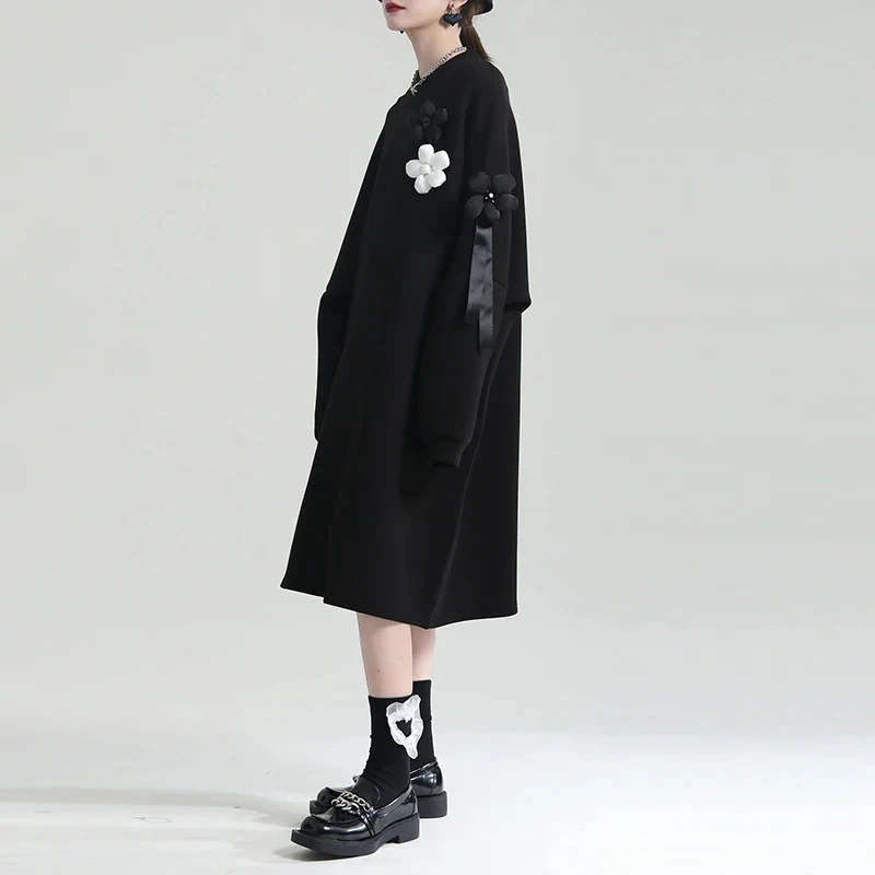 新作 春 スウェット ワンピース ロングスウェット 長袖 シンプル スウェット トップス 新作 春 スウェット ワンピース ロングスウェット 長袖 シンプル スウェット トップス