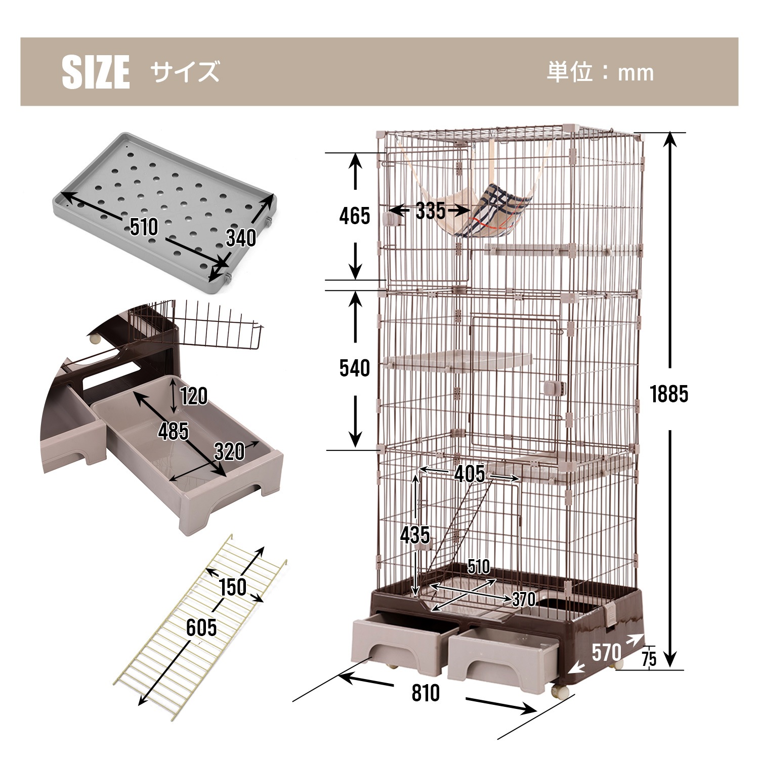 【大好評!最安値挑戦!】猫 ケージ トイレ付 ハンモック付 収納型 キャットケージ 3段 1段2段可能 キャスター付 キャットハウス White PlasticC1017 【大好評!最安値挑戦!】猫 ケージ トイレ付 ハンモック付 収納型 キャットケージ 3段 1段2段可能 キャスター付 キャットハウス White PlasticC1017