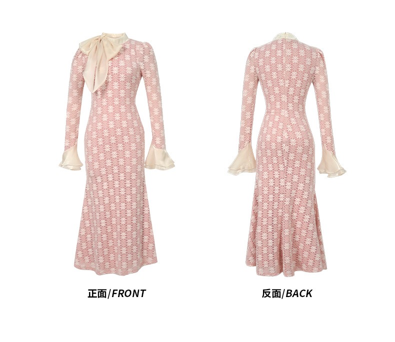 【JY.上品】 2025秋冬新品 優しい マーメイド リボン ドレス パーティー キャバ 大人 同窓会 披露宴 卒業式 結婚式 演奏会 ウェディング 二次会 メガ割