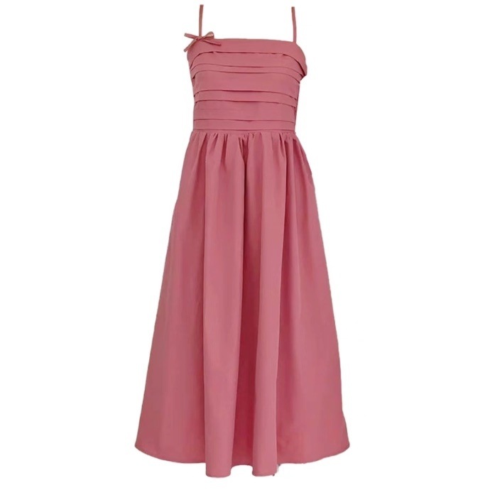 レディース ワンピース フレア マキシ 袖なし ノースリーブ Aライン フェミニン リボン ウエストマーク ハイウエスト かわいい 大人可愛い きれいめ シンプル 上品 おしゃれ レトロ こなれ感