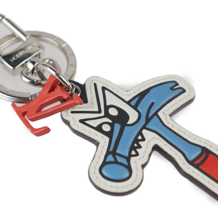 ルイ ヴィトン LVコミック ポルトクレ ハンマー MP3107 キーホルダー モノグラムキャンバス ブラウン【本物保証】