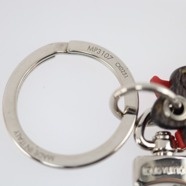 ルイ ヴィトン LVコミック ポルトクレ ハンマー MP3107 キーホルダー モノグラムキャンバス ブラウン【本物保証】