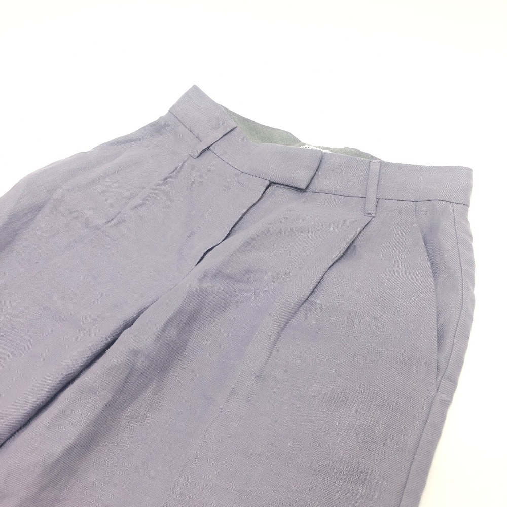 Brunello Cucinelli ブルネロクチネリ パンツ ワイドパンツ ワイド パンツ 長ズボン リネン パープル