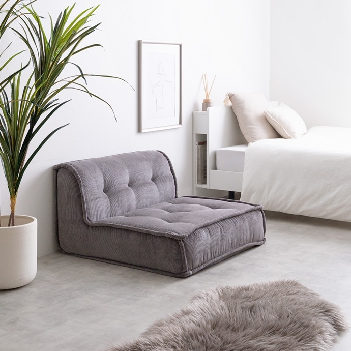 フロアクッション 76x76cm オットマン 椅子 コーデュロイ生地 フロアクッション 76x76cm オットマン 椅子 コーデュロイ生地