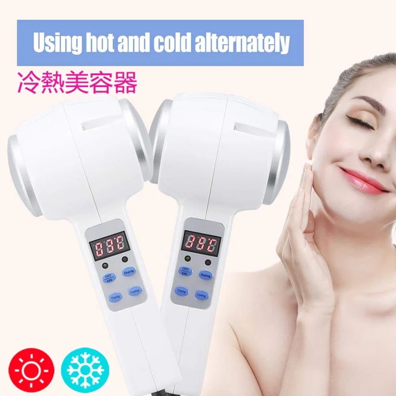 美顔器 マッサージ機 ホット/コールド/ハンマー/バイブレーションクライオセラピー フェイスリフティング スキンケア