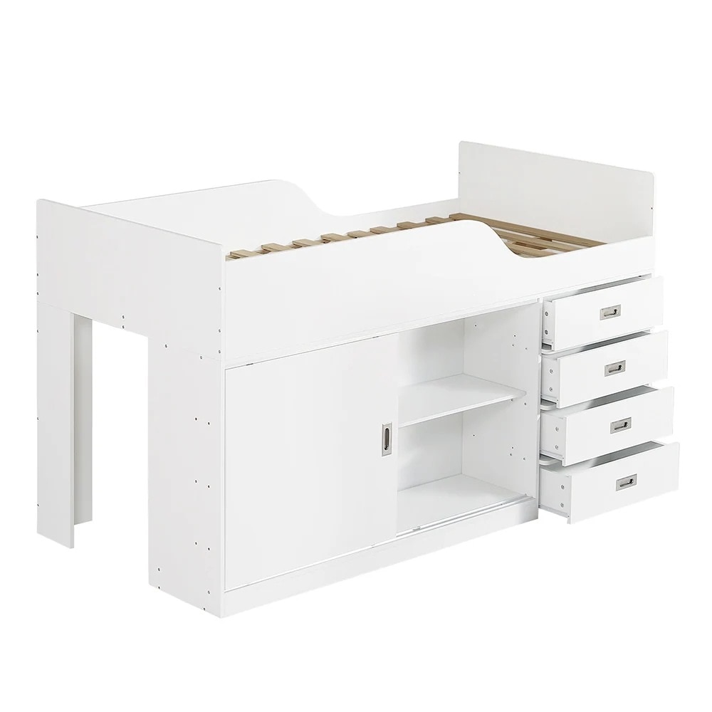 国内即日発送】システムベッド ロフトベッド 階段付き 木製 高さ115cm