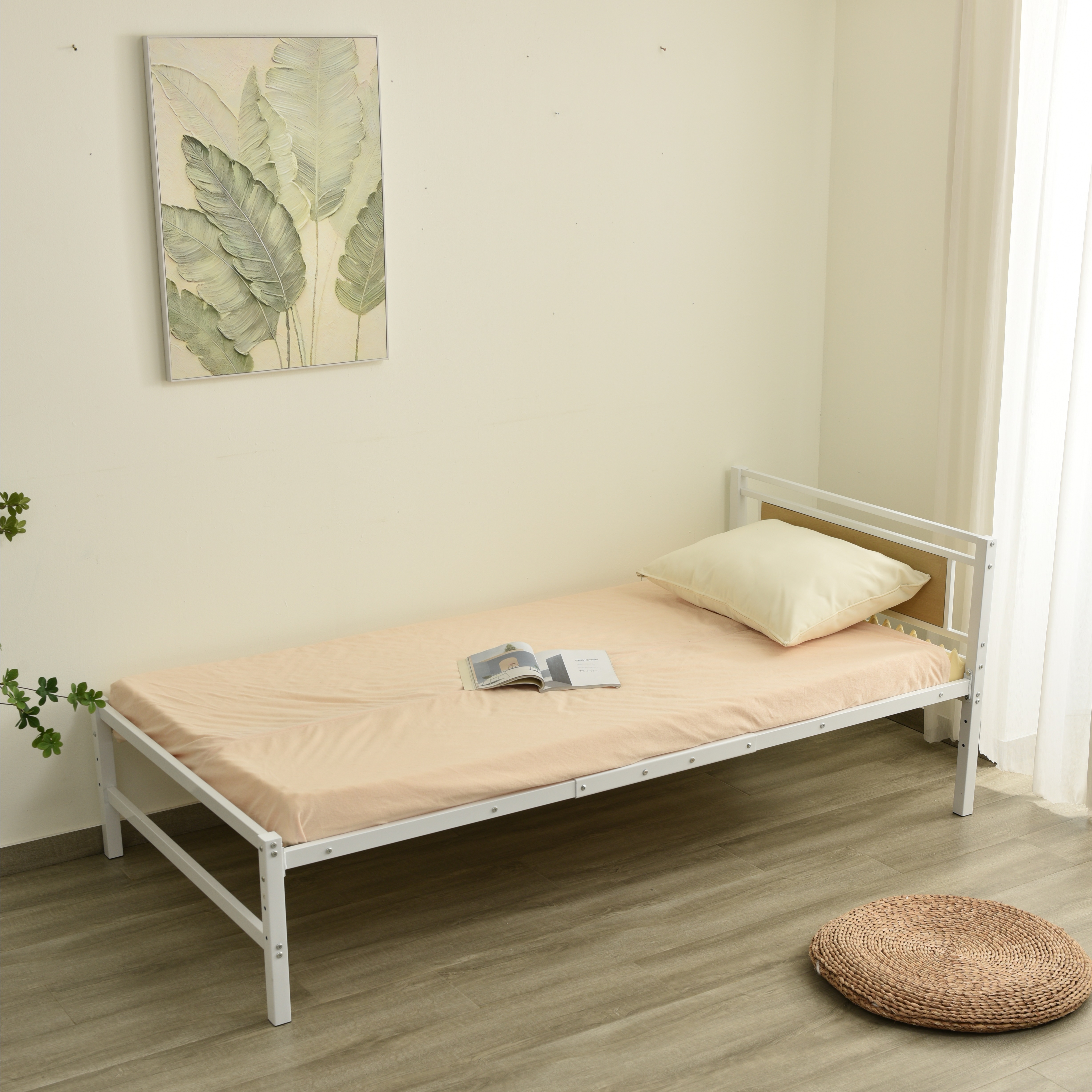 超人気！【高さ130cm】ベッド パイプ耐震 【マット付き】White Amazon.co.jp: ロフトベッド パイプベッド シングル 高さ130cm 階段