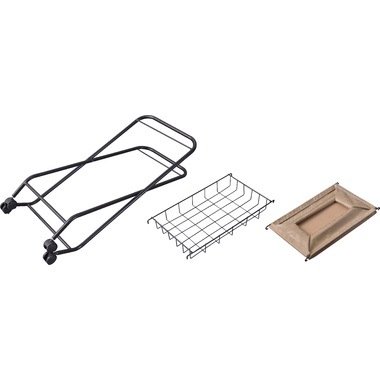 バスケットワゴン 折りたたみ キャスター付き ランドリー キッチン サイドワゴン 棚付き スチール グリーン ベージュ ブラック MIP-83