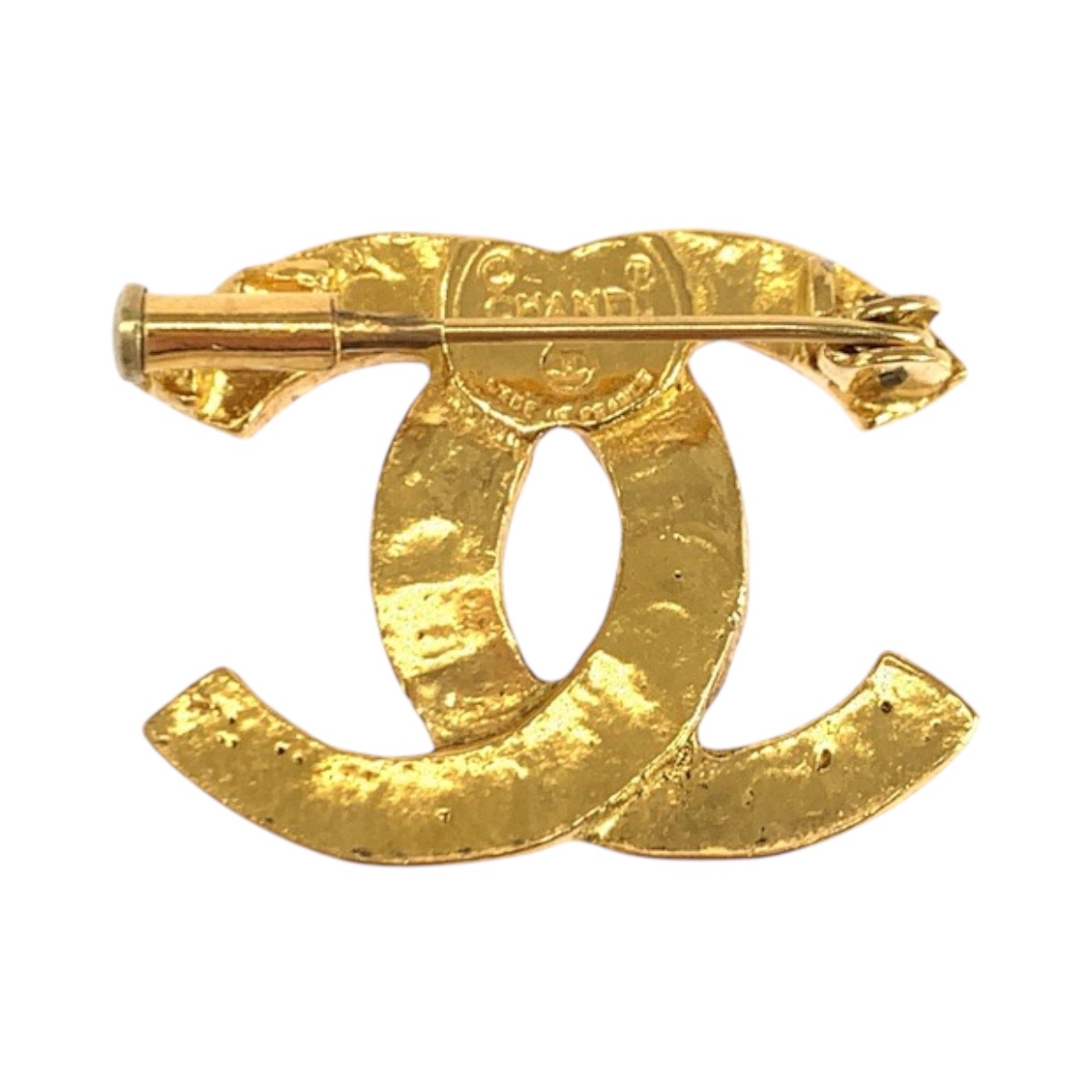 ヴィンテージ ココマーク ラインストーン ゴールド メッキ ブローチ レディース 504283