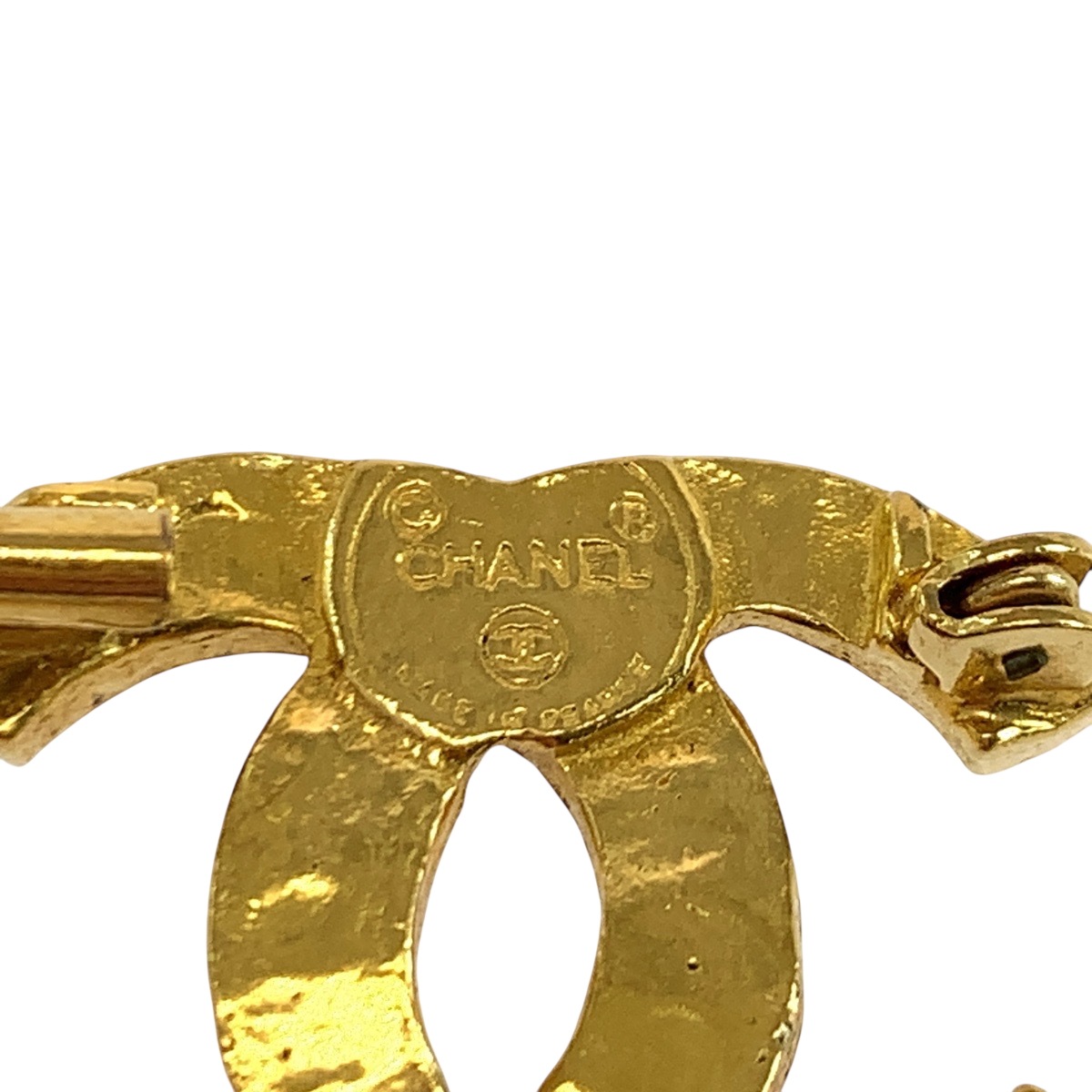 ヴィンテージ ココマーク ラインストーン ゴールド メッキ ブローチ レディース 504283