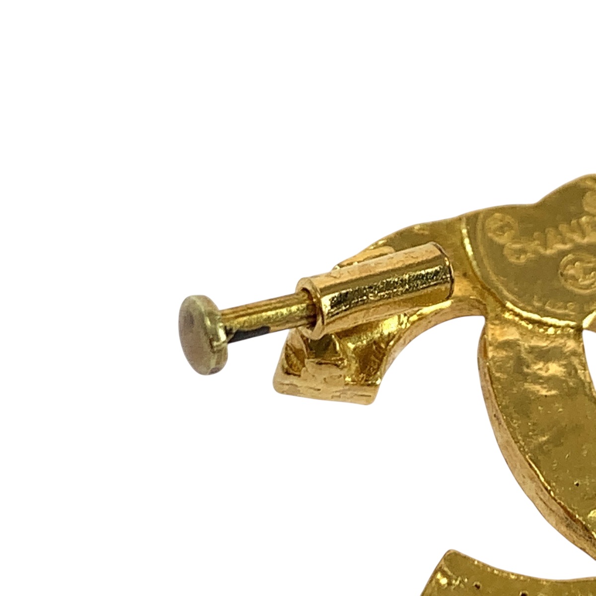 ヴィンテージ ココマーク ラインストーン ゴールド メッキ ブローチ レディース 504283