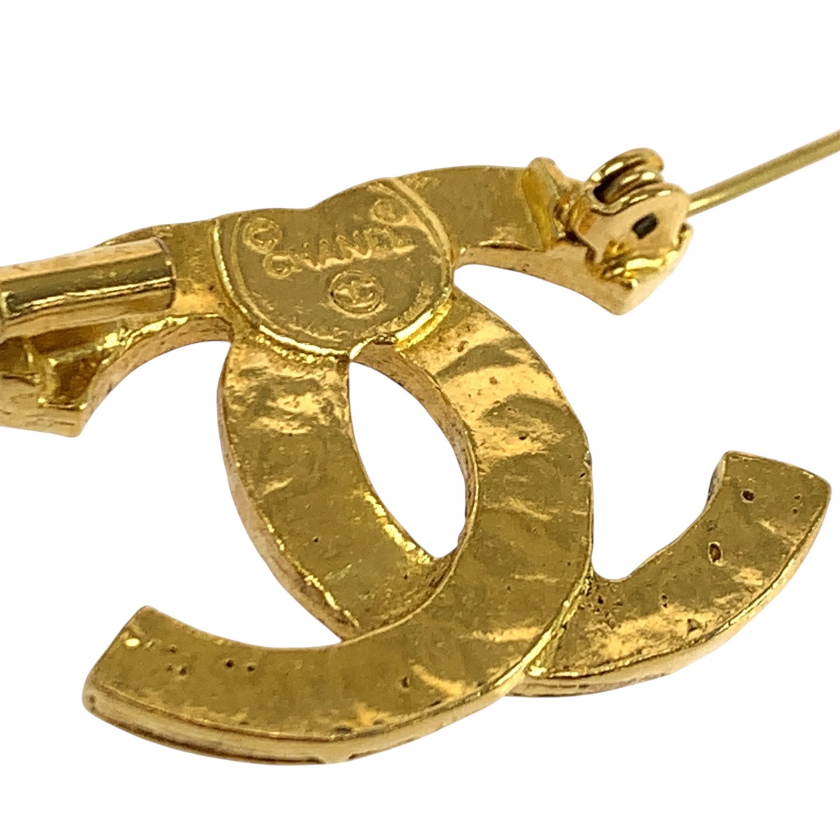 ヴィンテージ ココマーク ラインストーン ゴールド メッキ ブローチ レディース 504283