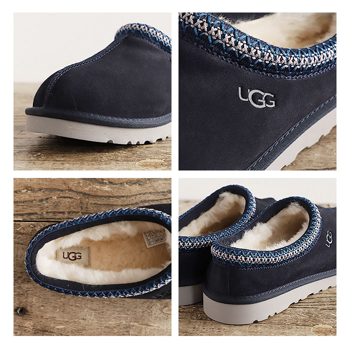 UGG サンダル メンズ 通販 スリッポン ルームシューズ スエード シープスキン 天然ウール 室内履き 外履き アグ TASMAN タスマン 5950 US7 US8 US9 US10 サボ クロッ
