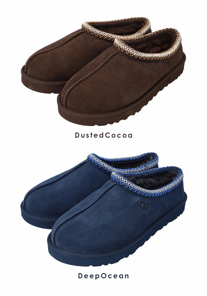 UGG サンダル メンズ 通販 スリッポン ルームシューズ スエード シープスキン 天然ウール 室内履き 外履き アグ TASMAN タスマン 5950 US7 US8 US9 US10 サボ クロッ
