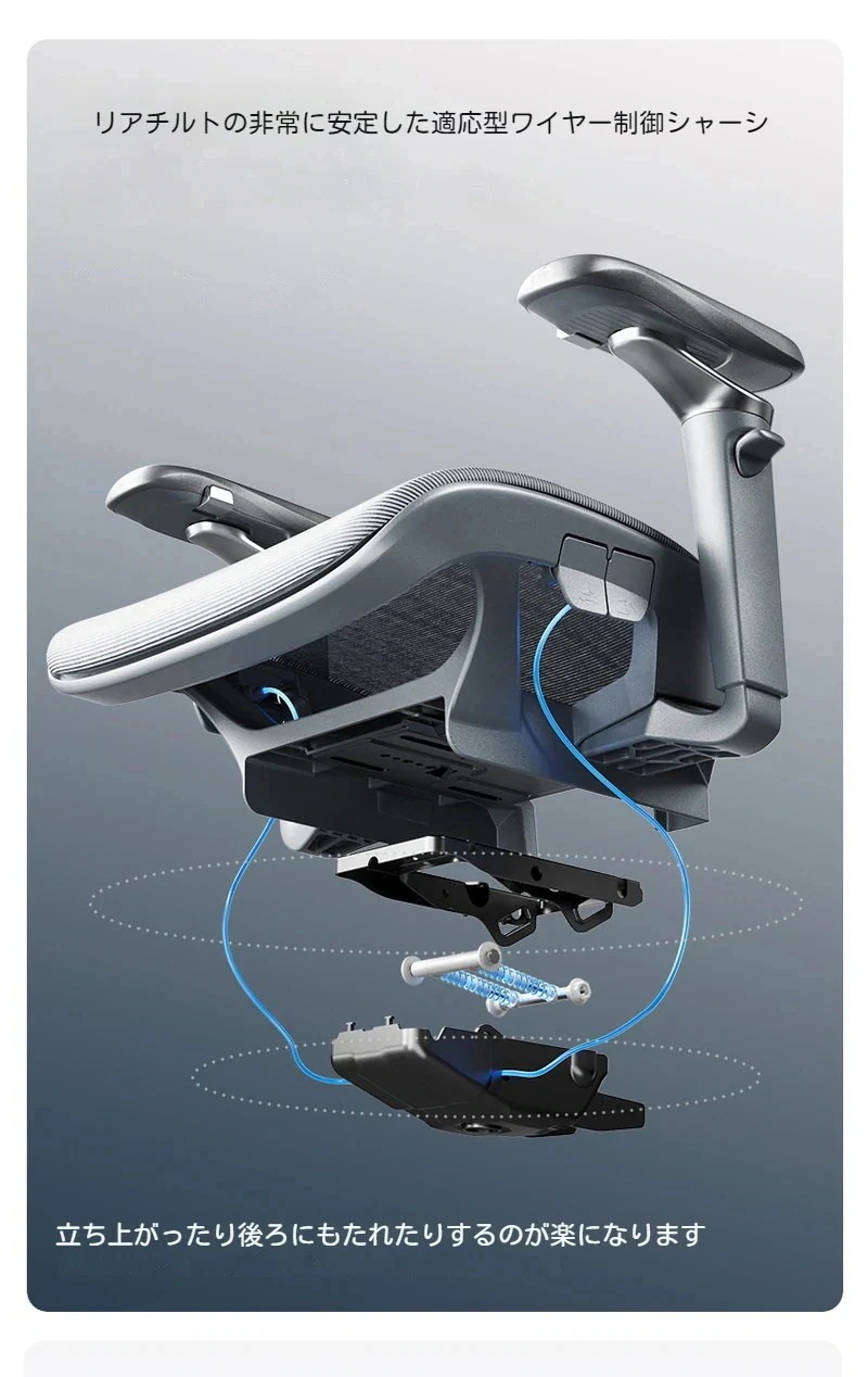 pcチェア オットマン内蔵/ア チェアリクライニングチェア ワークチェア 新品オフィスチェア 椅子 人間工学 イス エルゴノミクス 社長椅子 デスクチェア