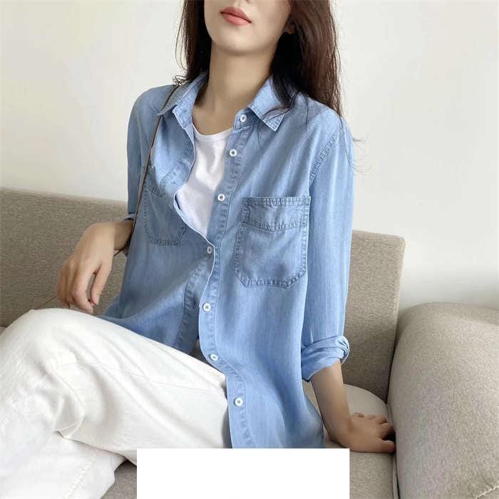 デニムシャツ ブラウス レディース 羽織り デニム フェミニン 着回し シンプル おしゃれ 大人 カジュアル こなれ デニム シャツ 長袖 春 秋 トップス 長袖 半袖 デニムシャツ ブラウス レディース 羽織り デニム フェミニン 着回し シンプル おしゃれ 大人 カジュアル こなれ デニム シャツ 長袖 春 秋 トップス 長袖 半袖