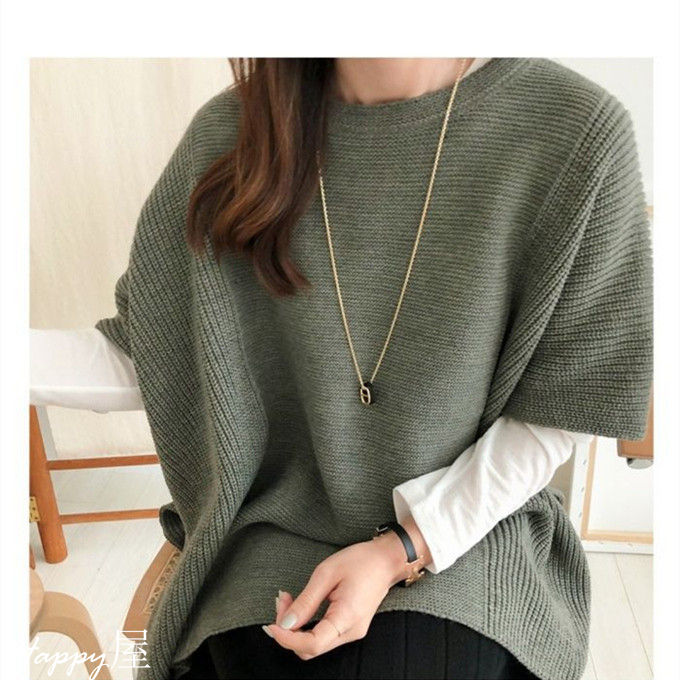 ニットベスト レディース レイヤード ラウンドネック トップス セーター 半袖 チュニック ロング スリット 重ね着 お尻が隠れる ケーブルニット 体型カバー 秋冬 新作 ニットベスト レディース レイヤード ラウンドネック トップス セーター 半袖 チュニック ロング スリット 重ね着 お尻が隠れる ケーブルニット 体型カバー 秋冬 新作