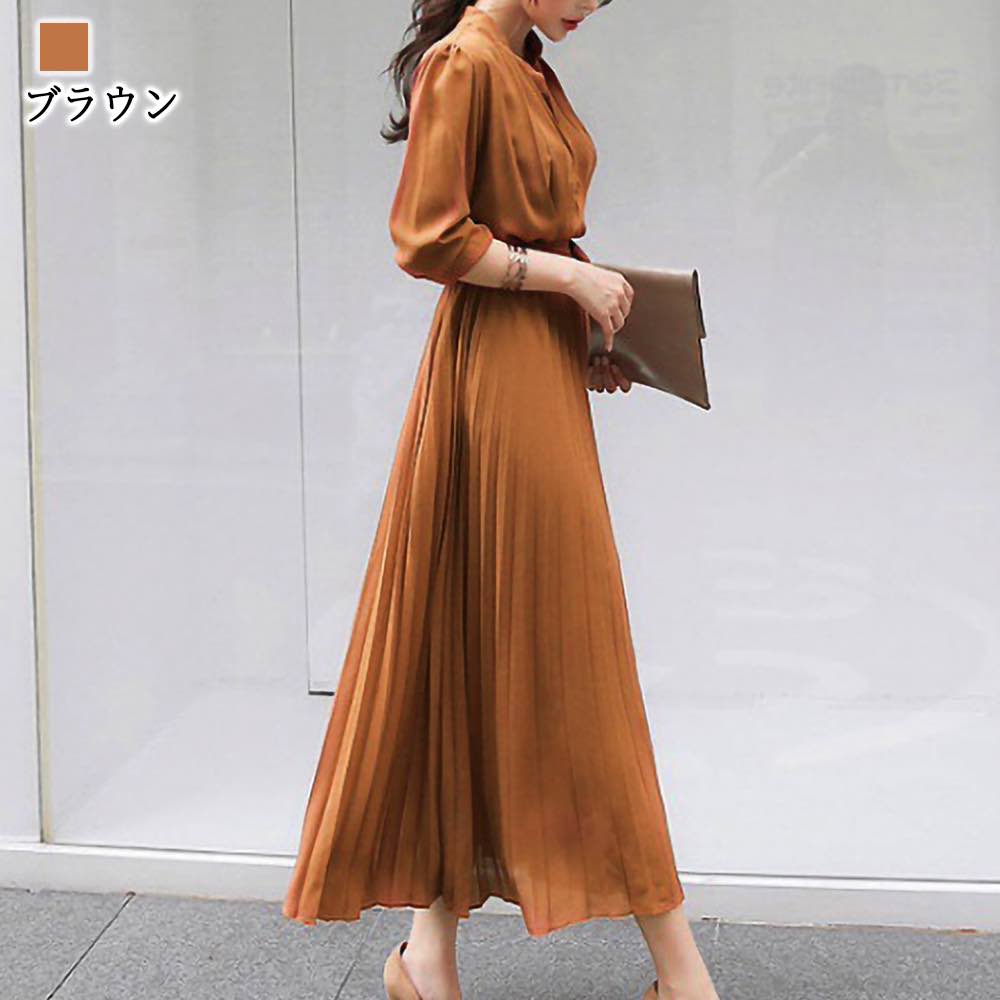 ワンピース レディース パフスリーブプリーツワンピース 前開き おしゃれ スカート かわいい きれいめ ロング 春 黒 白 長袖 体感 冬 厚手 Aライン トップス アウトドア 大人 韓国 40代 秋 ワンピース レディース パフスリーブプリーツワンピース 前開き おしゃれ スカート かわいい きれいめ ロング 春 黒 白 長袖 体感 冬 厚手 Aライン トップス アウトドア 大人 韓国 40代 秋