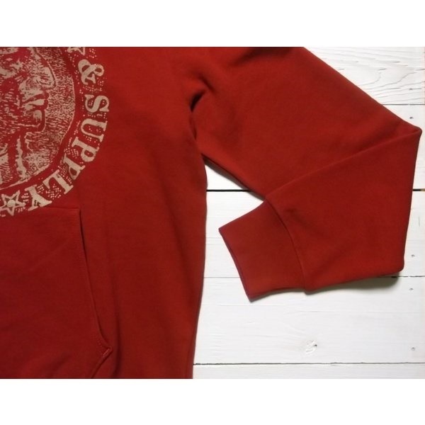 LA直輸入 デニム＆サプライ メンズ プリント スウェットパーカ レッド print sweat parka ラルフ 013