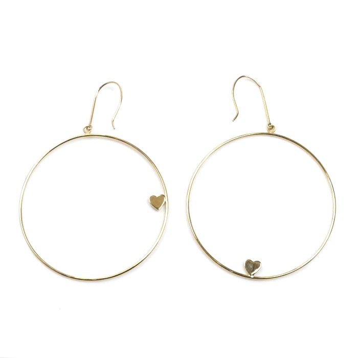 AHKAH アーカー K18YG イエローゴールド ハートパヴェデュオ フープ ダイヤ ピアス AK1465010400 ダイヤモンド0.03ct/0.03ct 2.4g レディース 中古 AHKAH アーカー K18YG イエローゴールド ハートパヴェデュオ フープ ダイヤ ピアス AK1465010400 ダイヤモンド0.03ct/0.03ct 2.4g レディース 中古