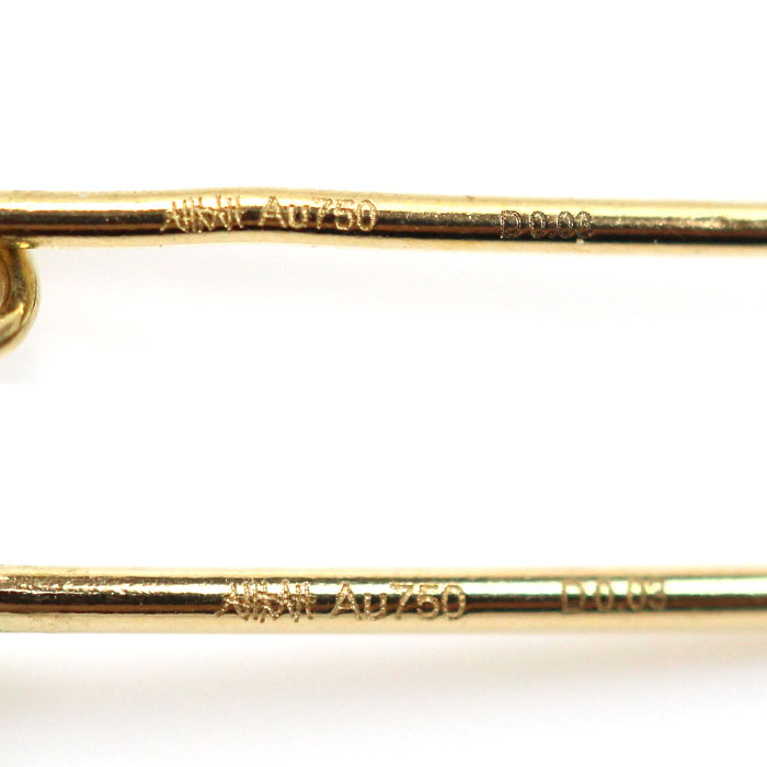 AHKAH アーカー K18YG イエローゴールド ハートパヴェデュオ フープ ダイヤ ピアス AK1465010400 ダイヤモンド0.03ct/0.03ct 2.4g レディース 中古 AHKAH アーカー K18YG イエローゴールド ハートパヴェデュオ フープ ダイヤ ピアス AK1465010400 ダイヤモンド0.03ct/0.03ct 2.4g レディース 中古