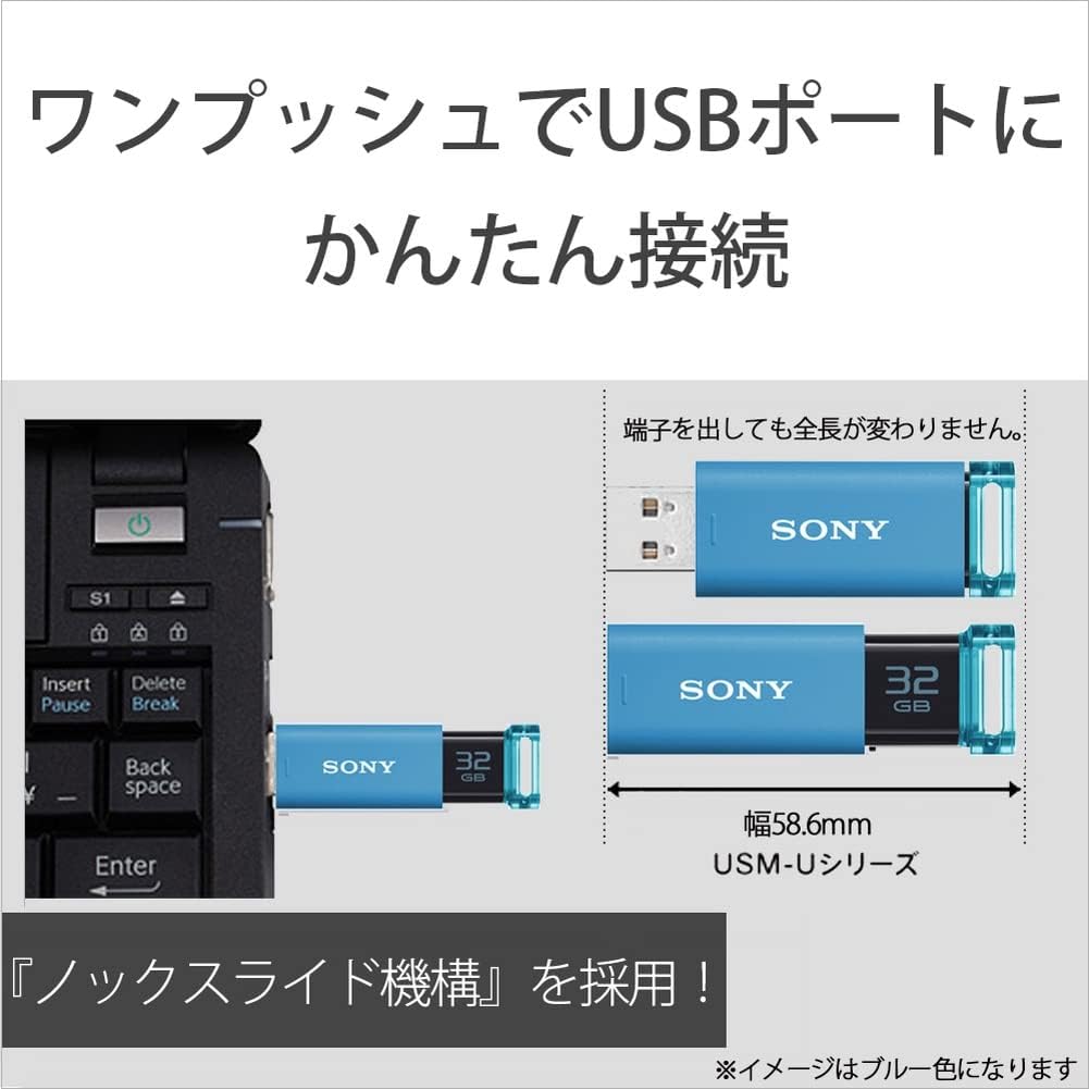 USBメモリー USB3.0対応 128GB ホワイト ポケットビット Uシリーズ USM128GUW