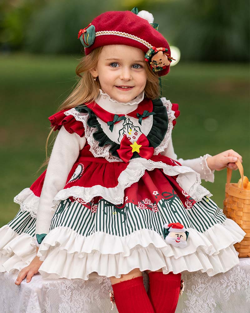 子供 ドレス 重ね着 クリスマス風 華やか フリフリ 子供服 お姫様 ロリータ メイド 子どもドレス ピアノ発表会 キッズドレス 袖なし コスチューム ロリータ服 洋服 コスプレ衣装 ベビー ノース mdprevattcaulkingandwaterproofing.com