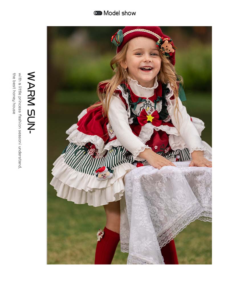 子供 ドレス 重ね着 クリスマス風 華やか フリフリ 子供服 お姫様 ロリータ メイド 子どもドレス ピアノ発表会 キッズドレス 袖なし コスチューム ロリータ服 洋服 コスプレ衣装 ベビー ノース mdprevattcaulkingandwaterproofing.com