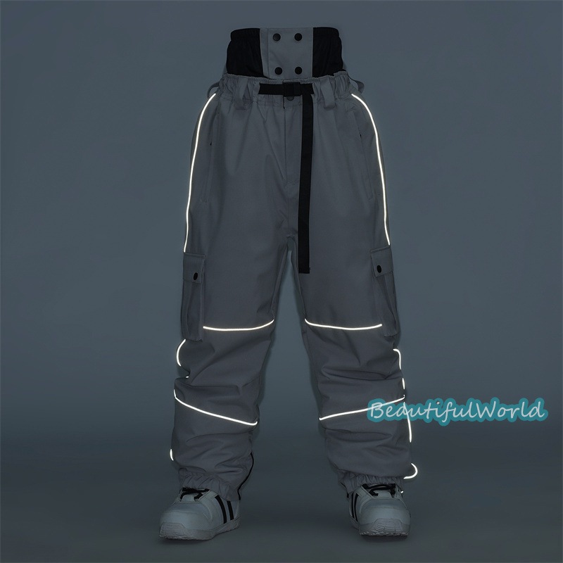 スノーパンツ メンズ レディース スキーパンツ スノーボードウェア スキーウェア ビブパンツ 防寒 防風 冬服 単品 男女兼用 撥水加工