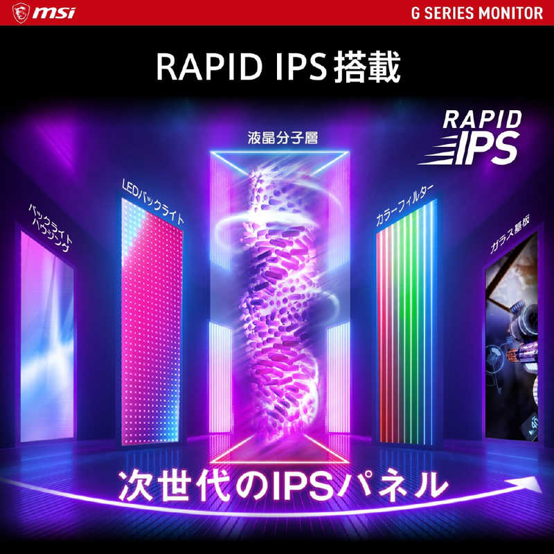 MSI　ゲーミングモニター ［24.5型 /フルHD(1920×1080) /ワイド］　G255PF E2