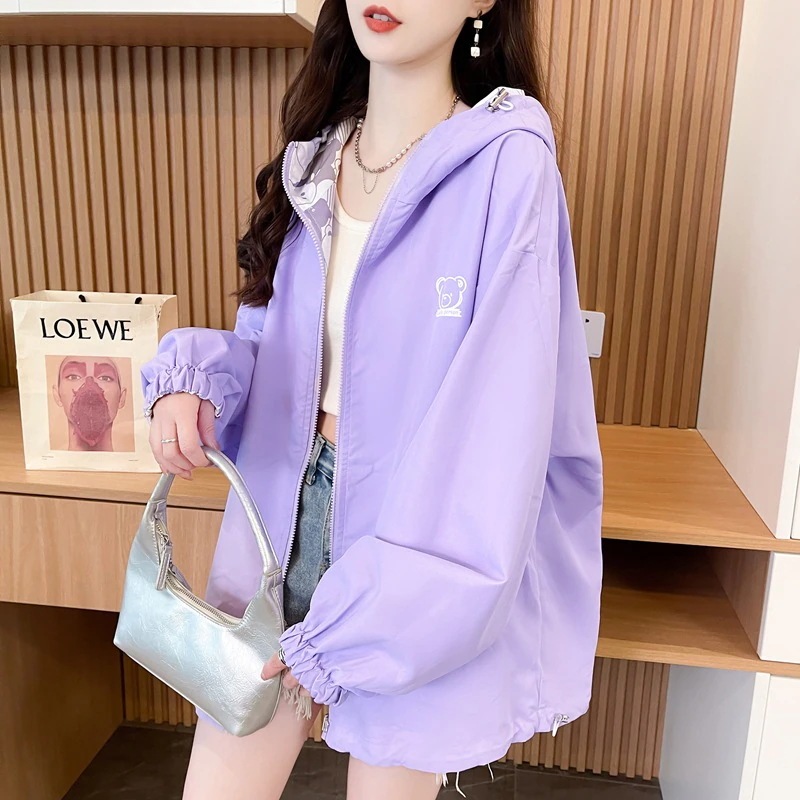 長袖 2025新作 シンプル 大きめサイズ パーカー 可愛い ロング着痩せ 両面着用 ゆったりスウェット スウエットトップス 韓国ファッショントップスパーカー