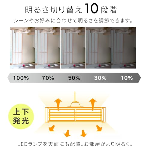 アイリスオーヤマ 和風ペンダントライト 6畳 上下調光 PL6D-J2 アイリスオーヤマ 和風ペンダントライト 6畳 上下調光 PL6D-J2