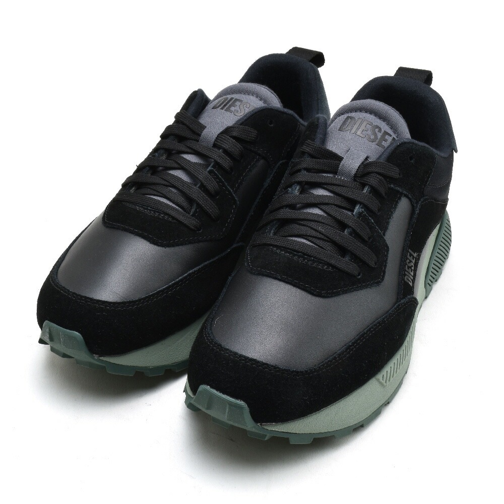 ディーゼル スニーカー メンズ ローカット レザー ブラック 黒 DIESEL S-TYCHE LOW[26350096t8013]