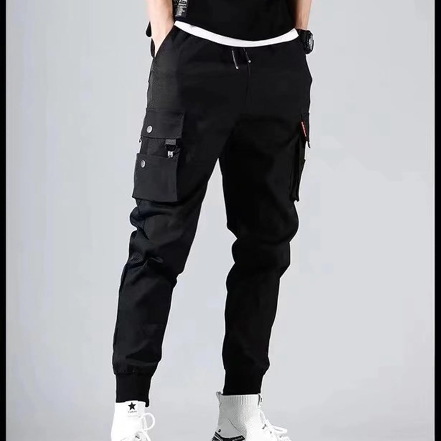 カーゴパンツ メンズ ロングパンツ テーパードパンツ 引き紐 ポケット付き 袴パンツ ボトムス 軽い かっこいい お洒落 作業パンツ ワークパンツ 綿混紡 カジュアル 旅行 パンクストリート ゴシック カーゴパンツ メンズ ロングパンツ テーパードパンツ 引き紐 ポケット付き 袴パンツ ボトムス 軽い かっこいい お洒落 作業パンツ ワークパンツ 綿混紡 カジュアル 旅行 パンクストリート ゴシック