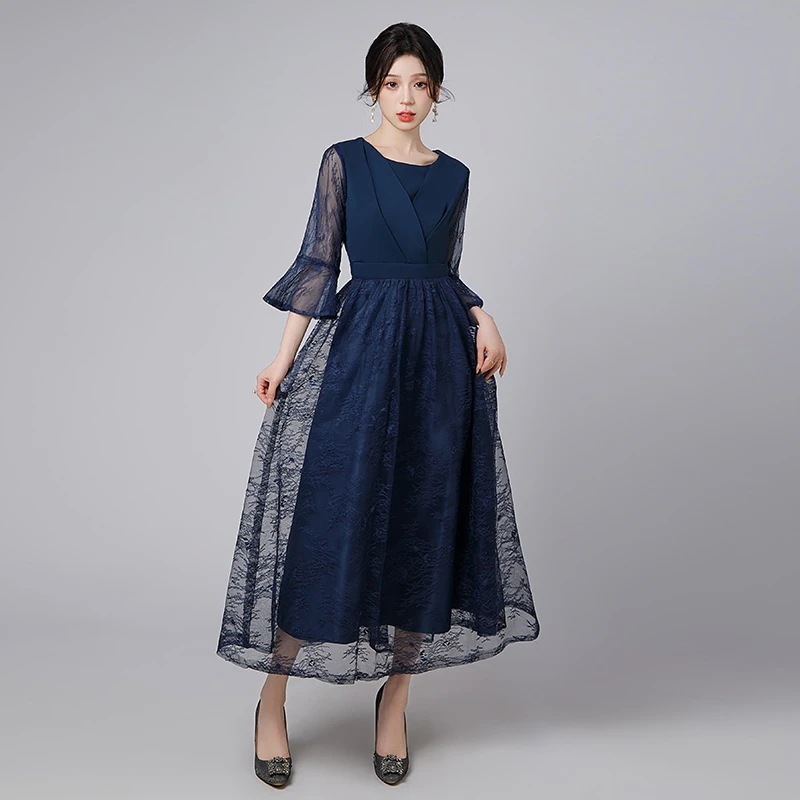 ドレス 2025 パーティー ウェディング フォーマル イブニングドレス ワンピース ロングドレス レース 優雅 エレガント 韓国風 結婚式 前撮り 演奏会 発表会 卒業式 成人式 花嫁