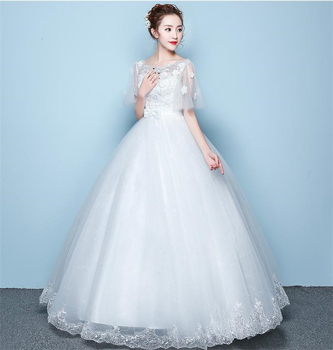 ホワイト ウェディングドレス ウェディングドレス チャイナドレス風 フリル袖 Aライン 編み上げタイプ 撮影 披露宴 結婚式 演奏会 海外挙式ドレス パーティードレス 花嫁 ホワイト ウェディングドレス ウェディングドレス チャイナドレス風 フリル袖 Aライン 編み上げタイプ 撮影 披露宴 結婚式 演奏会 海外挙式ドレス パーティードレス 花嫁