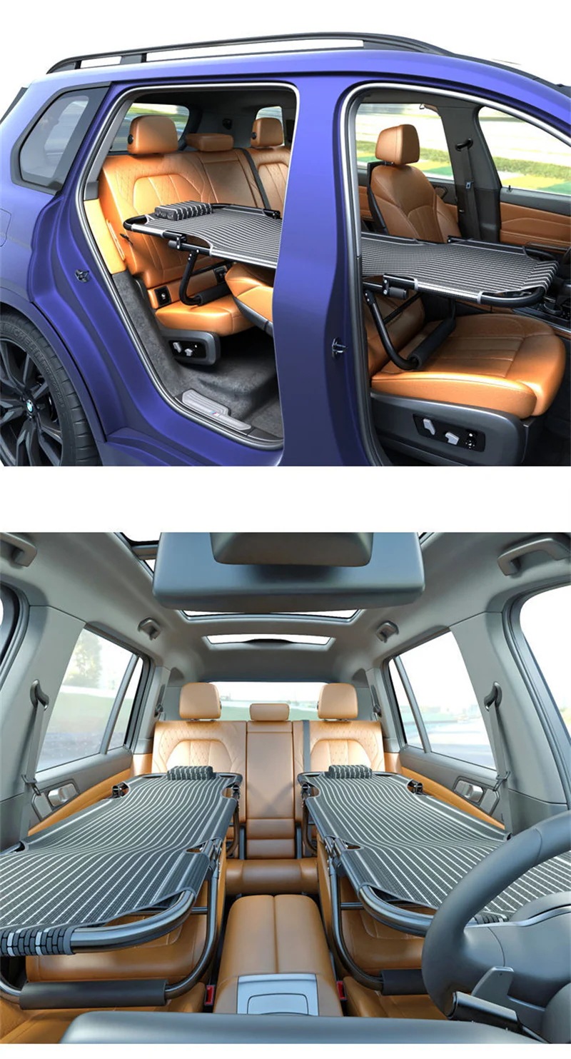 カーベッド 車中泊ベッド 車内ベッド 車載ベッド 車中泊 車用ベッド 軽量 コンパクト スチール製 鉄 折り畳み式 組み立て不要 スキマ収納 隙間収納 段差解消 シートを傷めにくい ベッド アウトドア