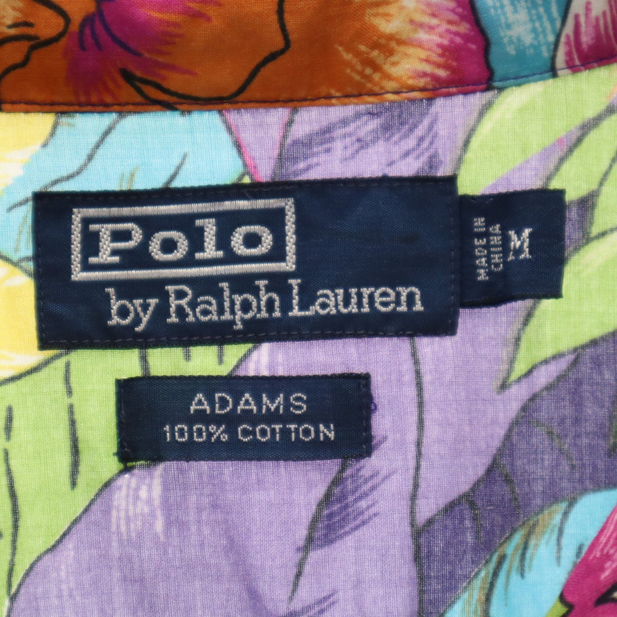 Polo by Ralph Lauren ポロバイラルフローレン 90s オールド 開襟 花柄 半袖 オープンカラーシャツ M マルチ ADAMS メンズ 古着 Polo by Ralph Lauren ポロバイラルフローレン 90s オールド 開襟 花柄 半袖 オープンカラーシャツ M マルチ ADAMS メンズ 古着