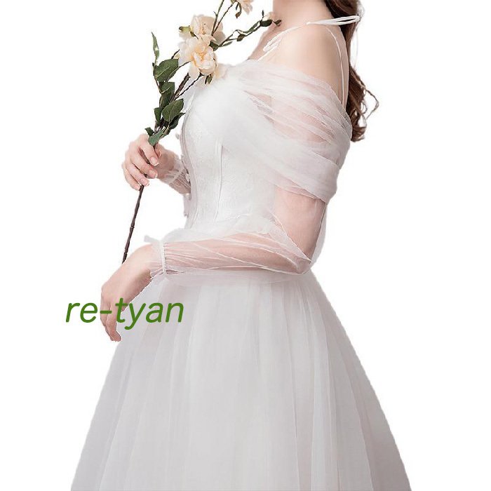 ウエディングドレス パーティードレス 一部予約販売中 カジュアル ビーチフォト ロングドレス ブライダル 白ワンピース披露宴 花嫁 演奏会aライン 結婚式 女性用お呼ばれ 二次会