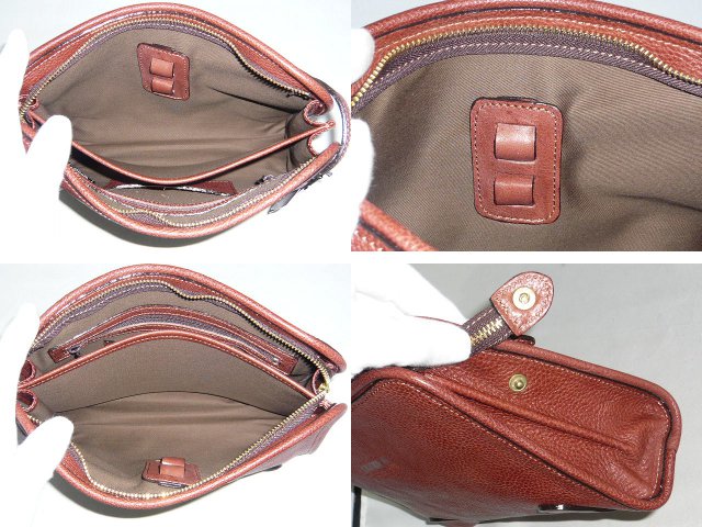 青木鞄 NEVADA ファスナー開きセカンドバッグ ブラウン 4953 aoki08