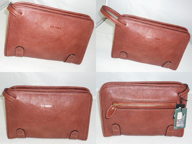 青木鞄 NEVADA ファスナー開きセカンドバッグ ブラウン 4953 aoki08