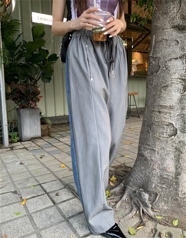 韓国ファッション カジュアルパンツ ロングパンツ 快適である ジーンズ スリム ストリート トレンド 怠惰な風 気質 母の日 プレゼント