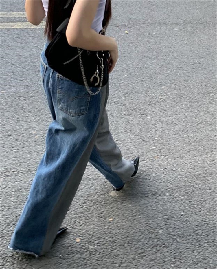 韓国ファッション カジュアルパンツ ロングパンツ 快適である ジーンズ スリム ストリート トレンド 怠惰な風 気質 母の日 プレゼント