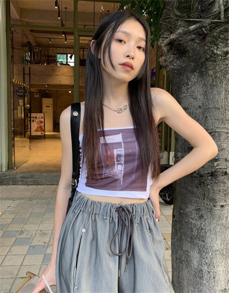 韓国ファッション カジュアルパンツ ロングパンツ 快適である ジーンズ スリム ストリート トレンド 怠惰な風 気質 母の日 プレゼント