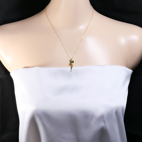 K18 18金 YG イエローゴールド ネックレス ダイヤ 0.30 約45cm ジュエリー 中古 K18 18金 YG イエローゴールド ネックレス ダイヤ 0.30 約45cm ジュエリー 中古